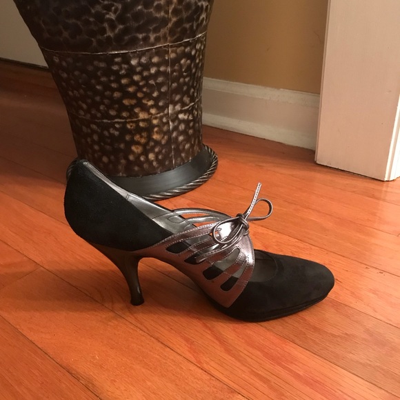 Calvin Klein High Heels black Grey shoes size 9.5 - Picture 5 of 8
